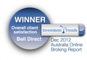 Investment Trends winner Dec 2012 ‘Highest overall client satisfaction’
