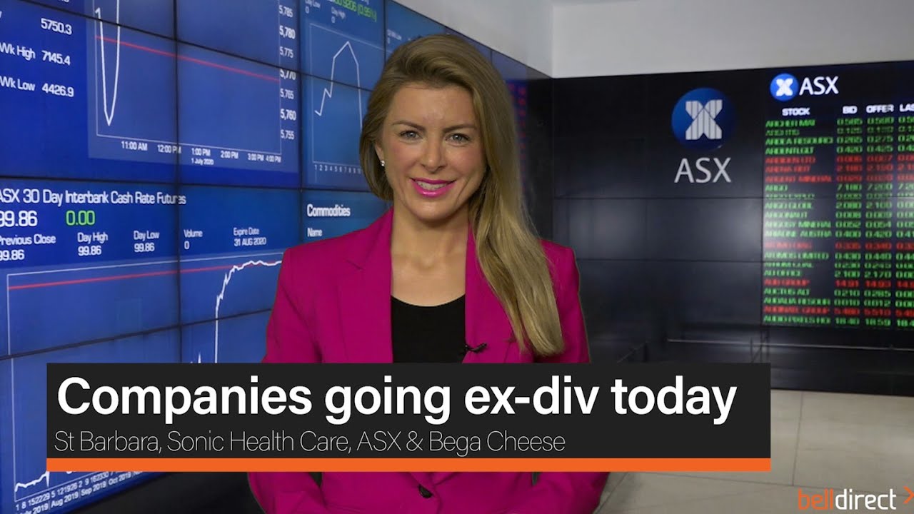 Companies going ex-dividend today