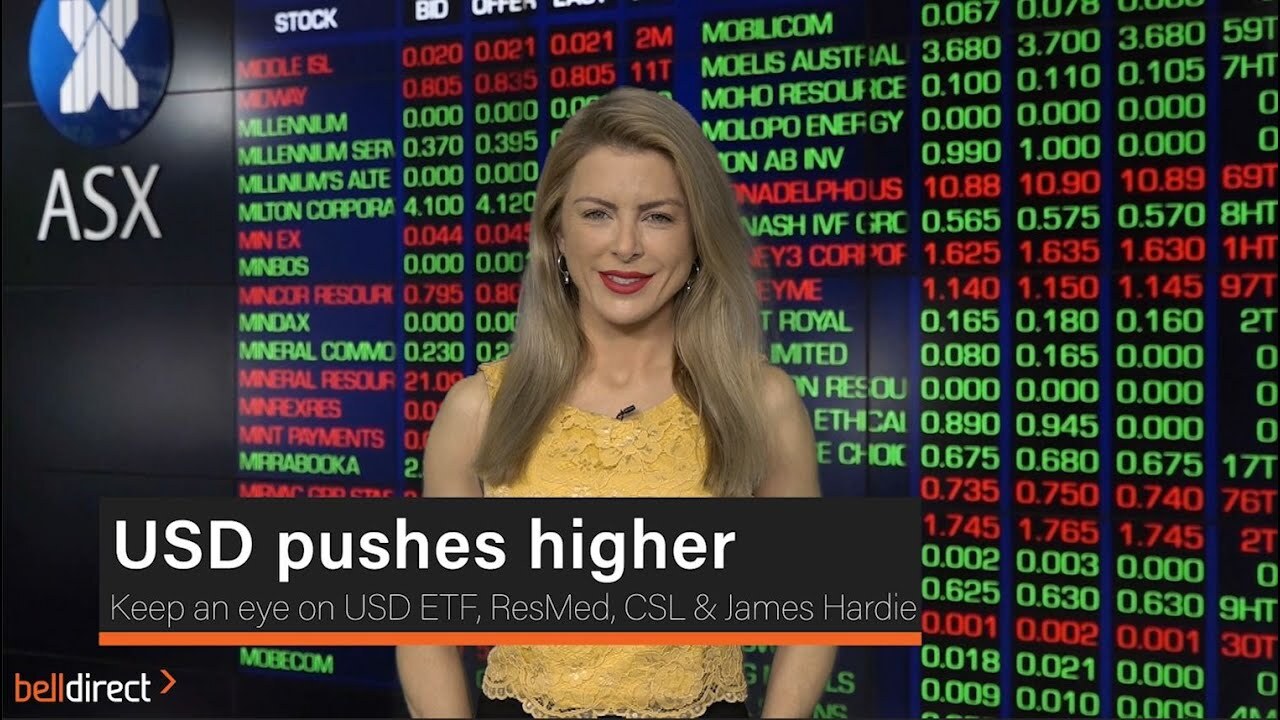 USD pushes high