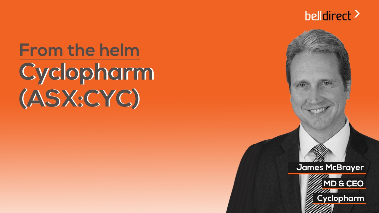 From the helm: Cyclopharm's (ASX:CYC) MD & CEO, James McBrayer