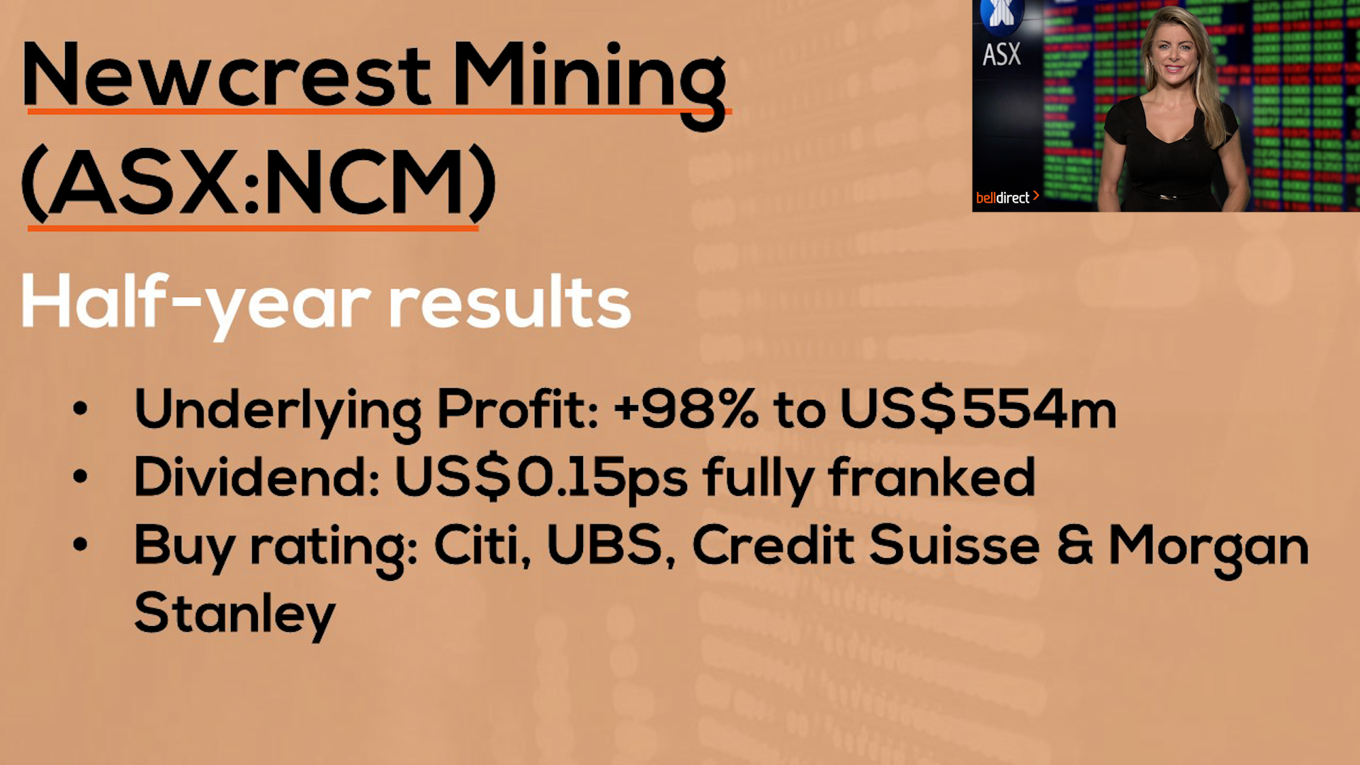 Newcrest Mining (ASX:NCM) Reporting Season Results