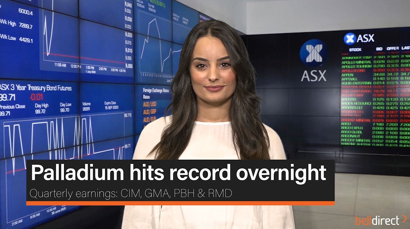 Palladium hits record overnight