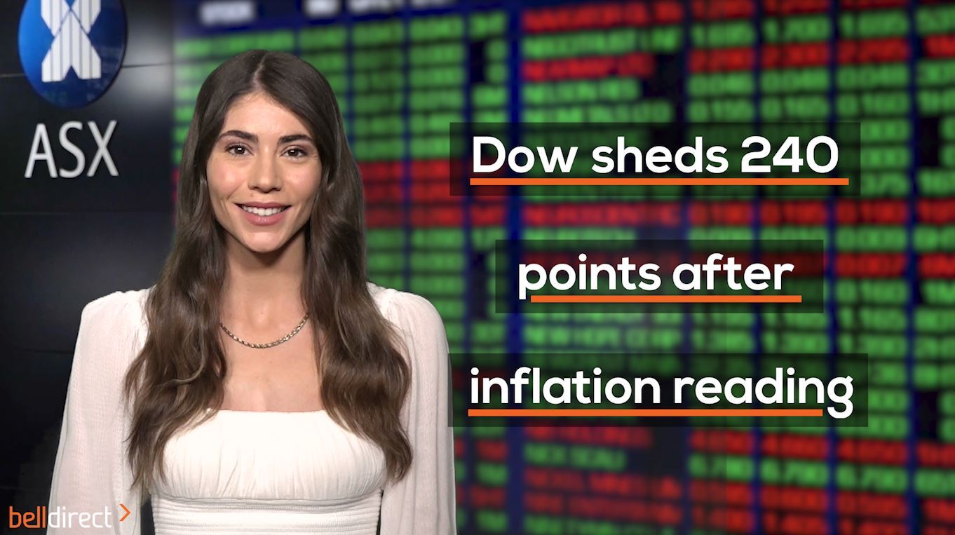 Dow sheds 240 points after inflation reading