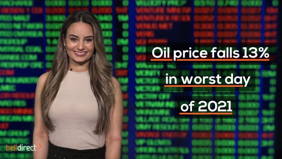 Oil price falls 13% in worst day of 2021