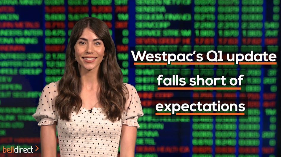 Westpac Q1 update falls short of expectations