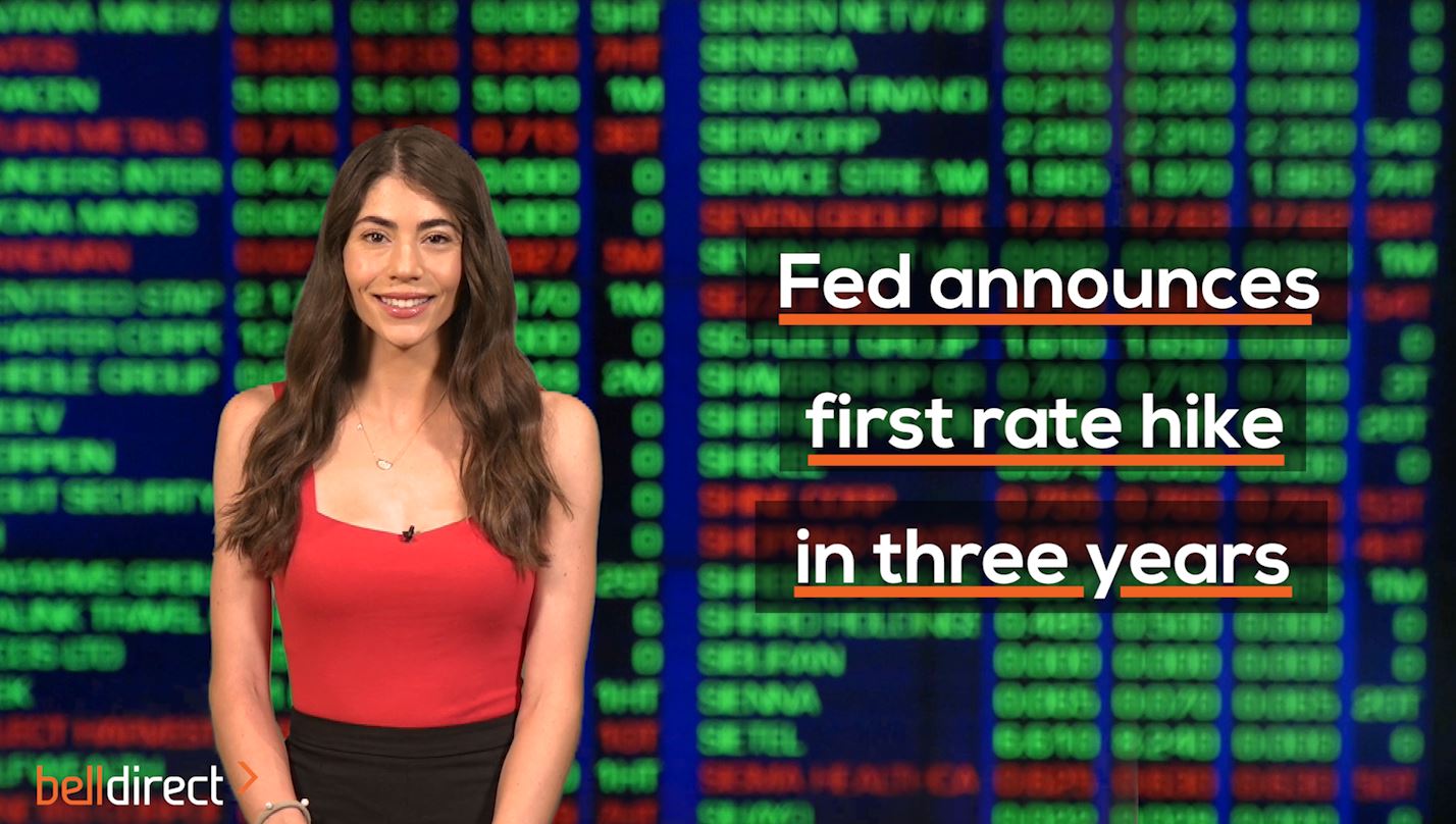 Fed announces first hike in three years