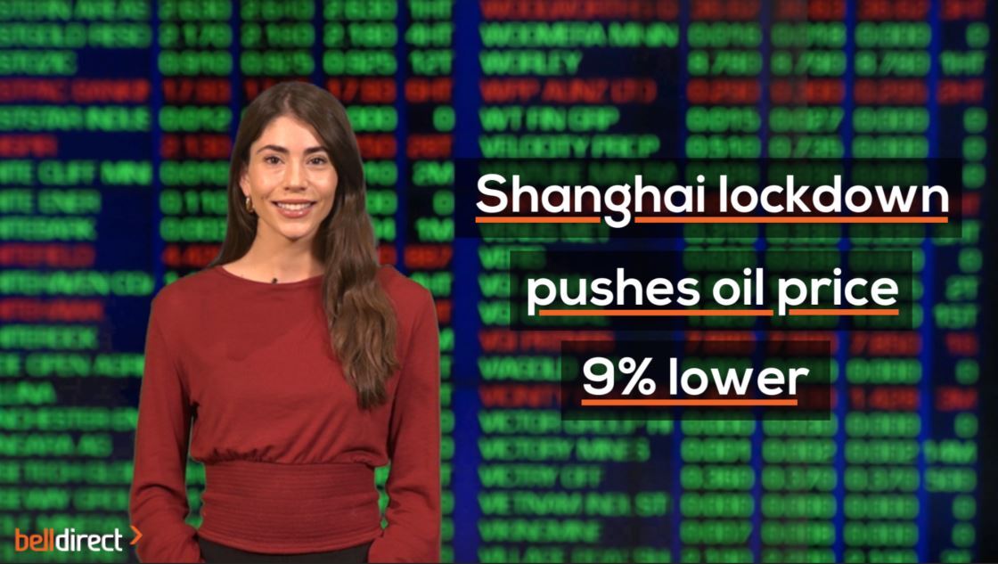Shanghai lockdown pushes oil price 9% lower