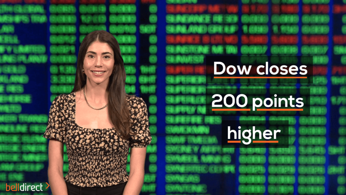 Dow closed 200 points higher