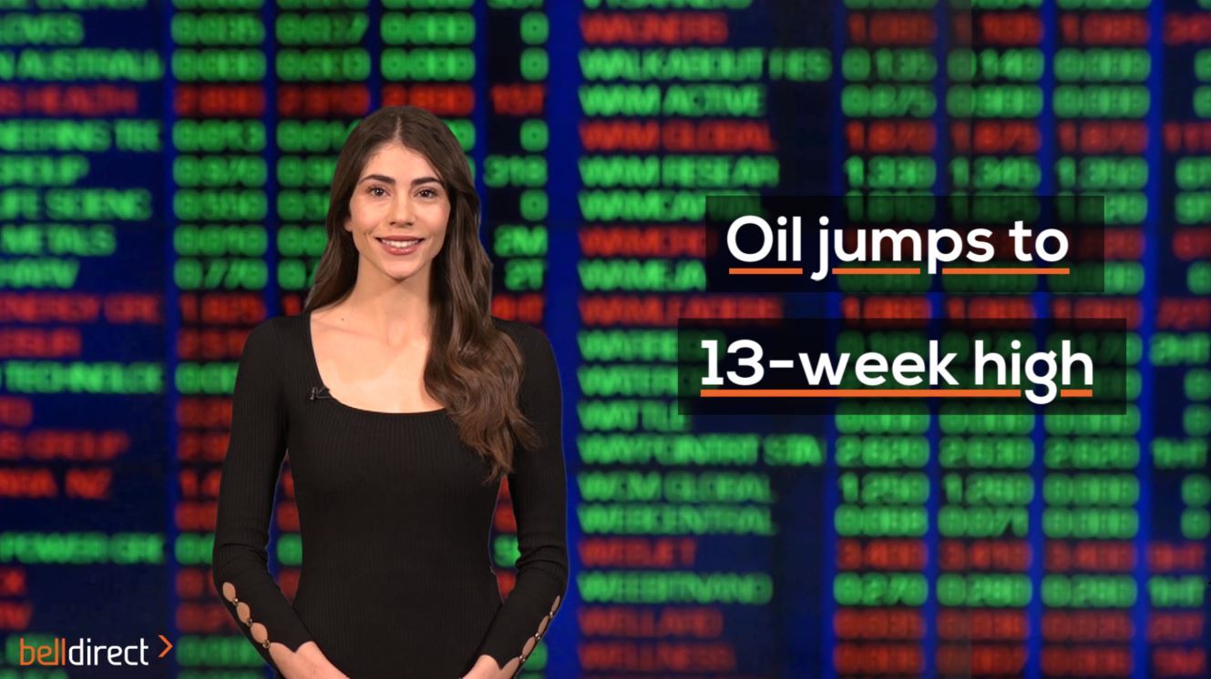 Oil jumps to 13-week high
