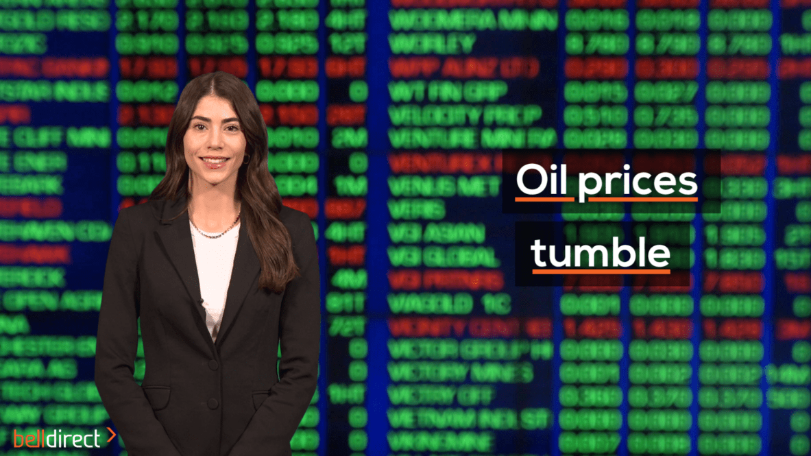 Oil prices tumble