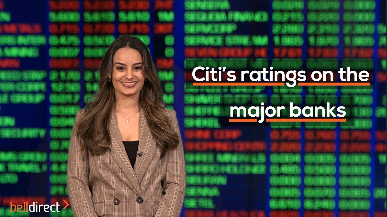 Citi's ratings on the major banks
