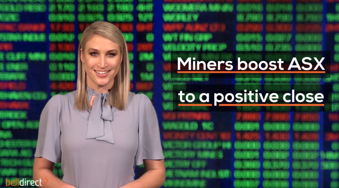 Miners boost ASX to a positive close