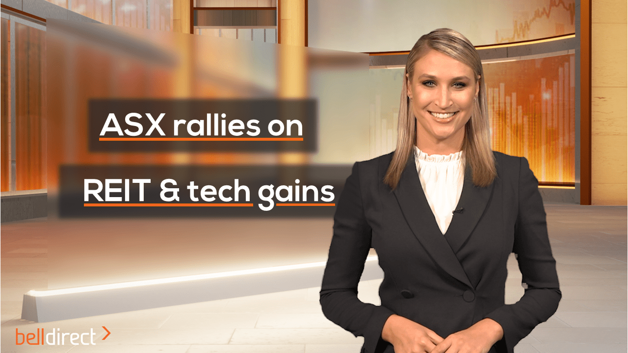 ASX rallies on REIT & tech gains