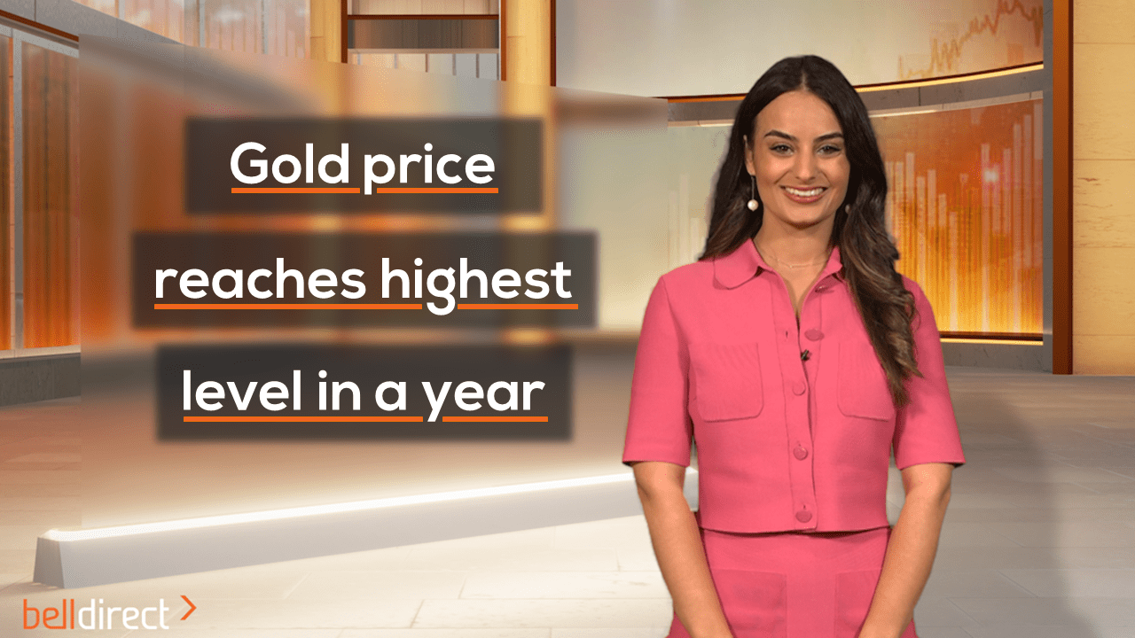 Gold price reaches highest level in a year