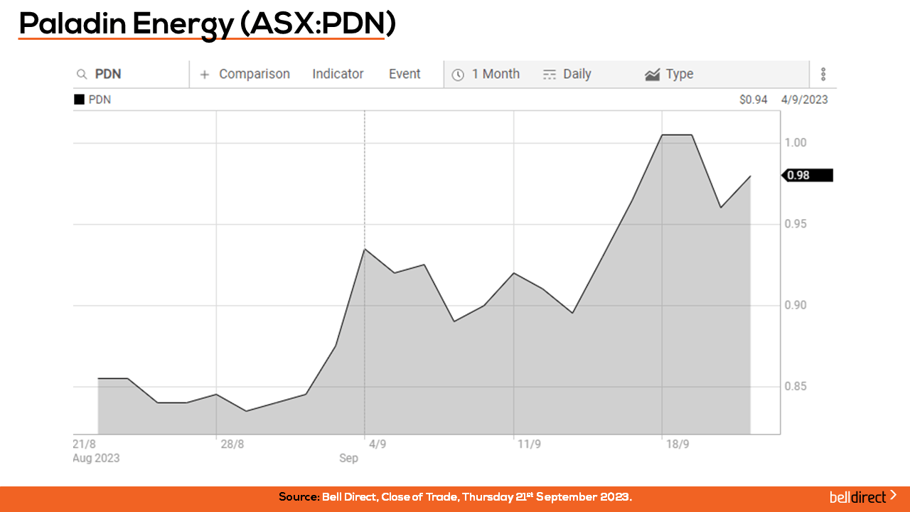 Paladin Energy (ASX:PDN)