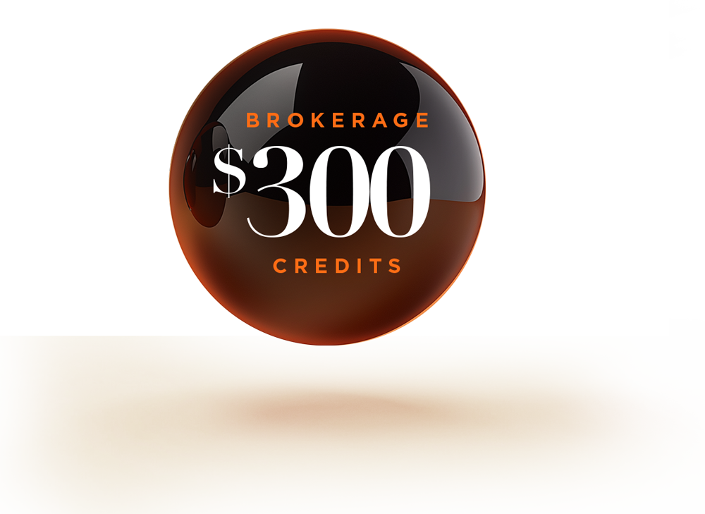 $300 brokerage credits