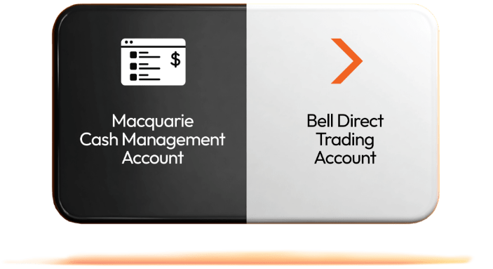 Macquarie Cash Management Account with a Bell Direct Trading Account.